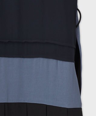 Paul Smith カラーブロック レース ワンピース インディゴブルー