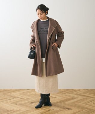 Green Parks スタンドロングコート Mocha