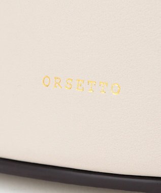 23区 ORSETTO レザー バケット ショルダー バッグ アイボリー系
