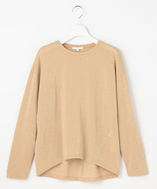 自由区 【カタログ掲載】ラメトリコットジャージー カットソー ベージュ