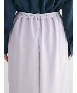 Green Parks 〈選べるきれシル〉Ｉラインロング丈スカート Lavender