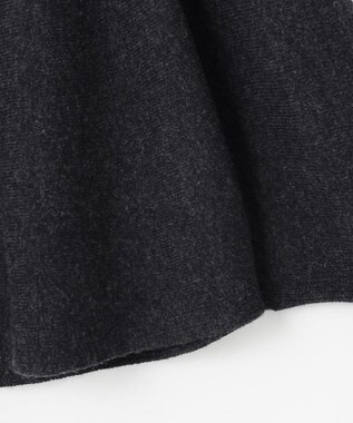 自由区 【カトリエムブーケ】Soyeux touche ポンチョニット ミディアムグレー