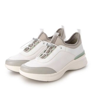 ing <ing>【レイン対応】コードストッパースニーカー ホワイトコンビ