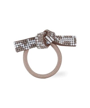 ACCA ブリジットドレスポニー ブラウングレージュ