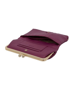 ANNA SUI ピーコック 二つ折り口金長財布 ピンク