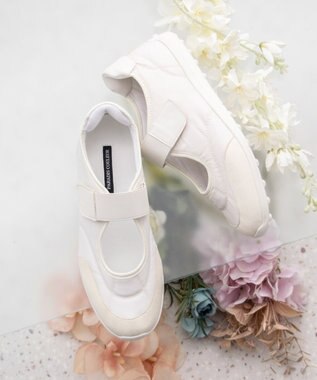 Bridget Birkin 【PARADIS COULEUR】ロープロファイルメリージェーンスニーカー アイボリーコンビ