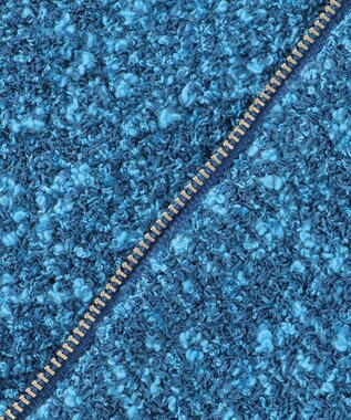 ICB 【洗える】 カラーニットツイード ベスト ブルーミックス系