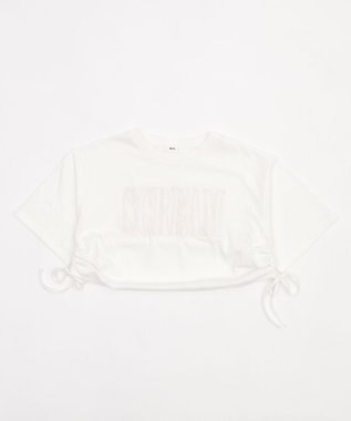 WEGO ロゴレースドロストショートT ホワイト