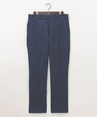 JOSEPH ABBOUD 【ウエストも伸びる！ストレッチ・洗える・軽量・防しわ・速乾・エコ撥水】ライトウェーブ パンツ ブルー系1