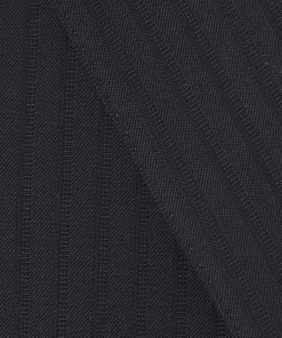 GOTAIRIKU 【御幸毛織】ドライスピナーツイルストレッチスーツ_ブラックストライプ ブラック系1