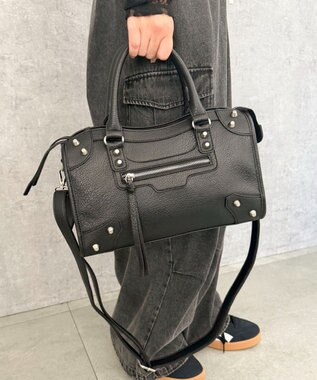 WEGO 2wayスタッズボストン ブラック