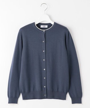 J.PRESS LADIES 【洗える】アーガイル ツイン ニット ブルーグレー系