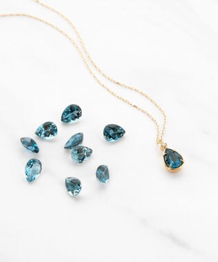 TOCCA 【WEB＆数量限定】PIECE OF FLOWER NECKLACE K18 ロンドンブルートパーズ ダイヤモンド ネックレス ロンドンブルートパーズ