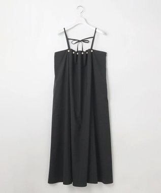 23区 L 【GOLD LABEL】クリスピーリネンストレッチ キャミソールワンピース