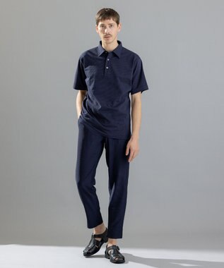 JOSEPH HOMME ソフトプリーツストレッチ / PEGG EASY ネイビー系