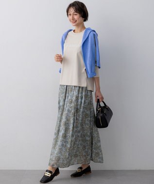 23区 【先行予約】Ca marche ロゴ ロングTシャツ ベージュ系