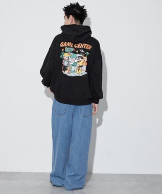 WEGO 【ユニセックス着用ITEM】別注NEW　JACKグラフィックプルパーカー ブラック