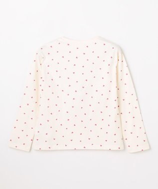 ANY KIDS 【一部店舗/WEB限定】【綿100%】プリント 長袖Tシャツ エクリュ×ハート