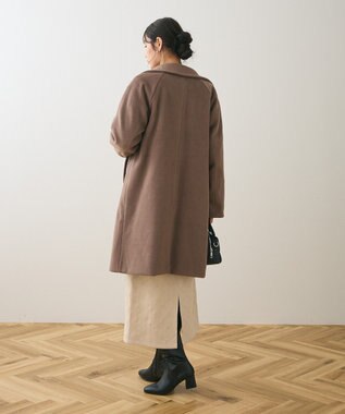 Green Parks スタンドロングコート Mocha