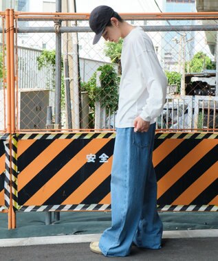 WEGO ビッグコットンT（LS） ホワイト