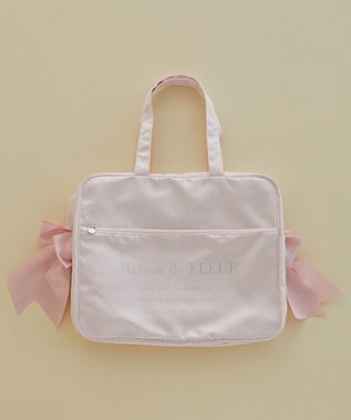 Maison de FLEUR サテンキャリーオンバッグ Pink