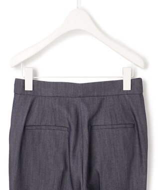 ICB L 【洗える】リアクティブソフトデニム　セミフレアパンツ インディゴ系