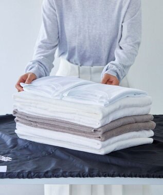 ROOTOTE 9657【BLT×RT コラボ商品】RT. Baluko Laundry Place.ランドリーバッグ. フロシキ 01：ブラック