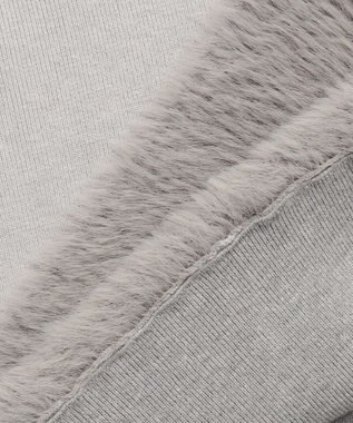 ANY SIS フェザーブロッキング ニット グレー