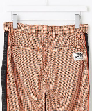 PW CIRCULUS 【MEN】CLASSICAL×SPORTY チェック柄パンツ オレンジ系5