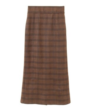 Green Parks ・ＥＬＥＮＣＡＲＥ　ＤＵＥ　チェックナロースカート Mocha