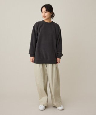 CRAFT STANDARD BOUTIQUE パイル風カットソーチュニック Gray