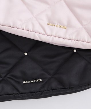 Maison de FLEUR キルティングエアリーキャリーオンバッグ Black