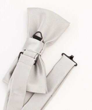 J.PRESS MEN 【BOWTIE COLLECTION】サテン無地  フォーマル蝶ネクタイ ライトグレー系
