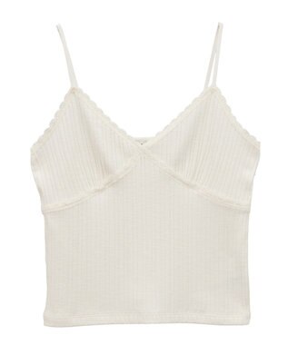 earth music&ecology アイレットレースキャミ Ivory