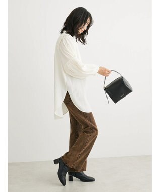 Green Parks ・ＳＵＧＡＲ　ＳＰＯＯＮ　カラーデニムフレアパンツ Brown