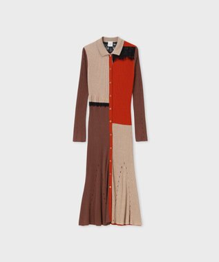 Paul Smith レース カラーブロック ワンピース レッド