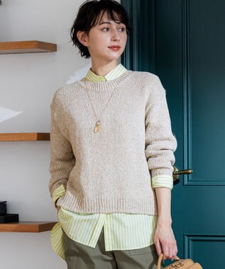 23区 S 【先行予約】コットンコードミックス クロップド ニット