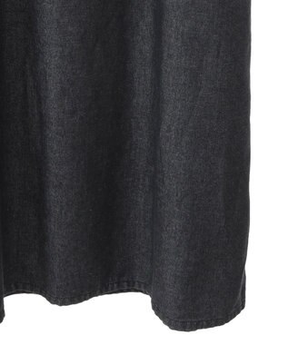 Green Parks カーゴポケットデニムキャミワンピース Black