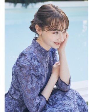 earth music&ecology 総レースワンピース Blue