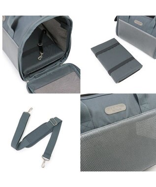 PET PARADISE ペットパラダイス メッシュ 折畳キャリーバッグ 小型犬 グレー