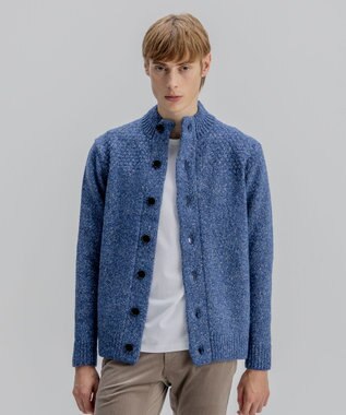 ツイストメランジ　ニットカーディガン