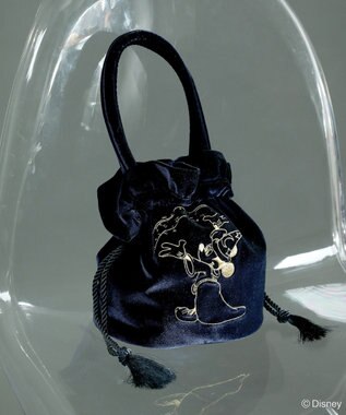 Green Parks ＦＡＮＴＡＳＩＡ／刺繍ベロアミニバッグ