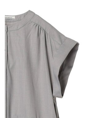 Green Parks ・ＥＬＥＮＣＡＲＥ　ＤＵＥリネンライクドロストワンピース Gray