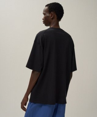 ATON FRESCA KNIT | ハーフスリーブクルーネックセーター - UNISEX BLACK