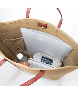 UNBILLION カシュカシュ cachecache / ツイルキャンバスビッグトートバッグ カーキ