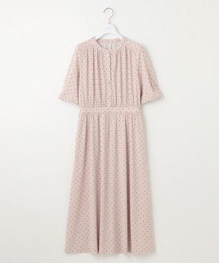 ANY SIS 【接触冷感・吸水速乾・UVケア】エアリードレープスムース ワンピース ローズグレー系