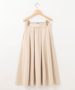 組曲 カラータフタベルト付き スカート ベージュ系