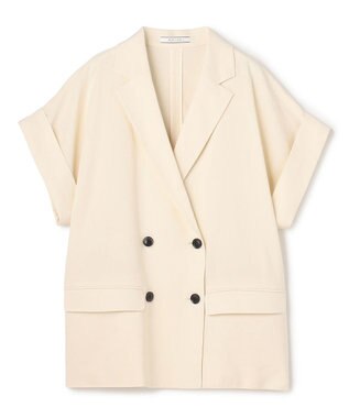 BEIGE， SPINEL / ハーフスリーブ ダブルジャケット Ecru