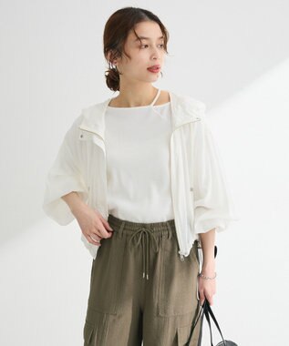 Green Parks ・ＥＬＥＮＣＡＲＥ　ＤＵＥ　シアーマウンテンパーカー Off White