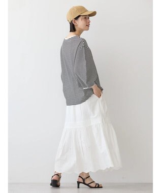 AMERICAN HOLIC インドＣｏｔｔｏｎスカラップ刺繍スカート Off White